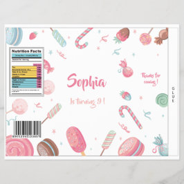 Candyland Chips Bag Wrapper Gastgeschenk Bag Flyer