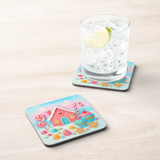 Candyland Christmas Beverage Coaster Getränkeuntersetzer (Rechte Seite)