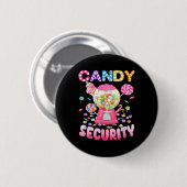 Candyland Costume Kindermädchen Erwachsene Button (Vorne & Hinten)