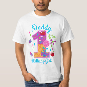 Candyland Daddy vom ersten Geburtstag Lollipop T-Shirt