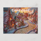 Candyland Fantasy Postkarte (Vorderseite)