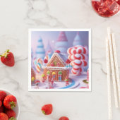 Candyland/Fantasy Town/Gingerbrot/Paper Napkin Serviette (Beispiel)