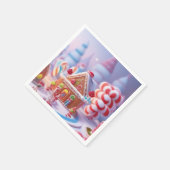 Candyland/Fantasy Town/Gingerbrot/Paper Napkin Serviette (Ecke)