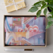 Candyland/Fantasy Town Seidenpapier (Geschenk)