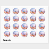 Candyland/Fantasy Town/Sticker Runder Aufkleber (Blatt)