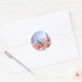 Candyland/Fantasy Town/Sticker Runder Aufkleber (Umschlag)