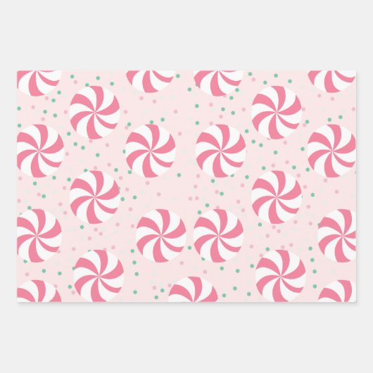 Candyland farbenfrohe Muster Geschenkpapier Set (Vorderseite 2)