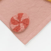 Candyland Faux Crochet Fleece Blanket-Kids&Nursery (Ecke)