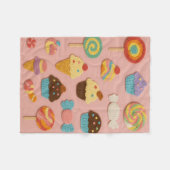 Candyland-Faux-Crochet-Fleece-Decke-Kinder&Nursery Fleecedecke (Vorderseite (Horizontal))