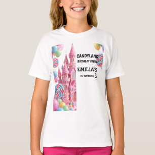 Candyland Geburtstagsmädchen T-Shirt nach Maß