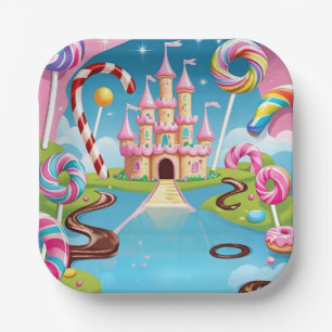 Candyland Geburtstagsteller Pappteller