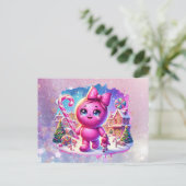 CandyLand GumDrop Feiertagspostkarte (Stehend Vorderseite)