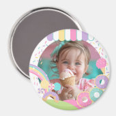 Candyland Ice Cream Keepsake Magnet (Vorderseite/Rückseite)