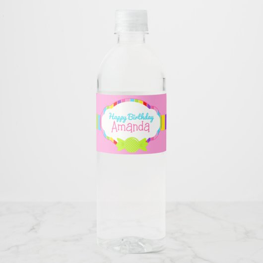 Candyland Inspiriert Wasserflaschen Wasserflaschenetikett (Vorderseite)