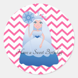 Candyland-Königin-Froststicker Runder Aufkleber