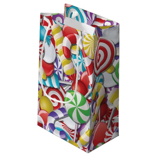 Candyland Large Gift Bag Kleine Geschenktüte (Rückseite Schrägansicht)