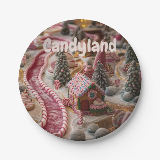Candyland Pappteller (Vorderseite)