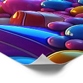 Candyland Pinball Heart Poster (Ecke)