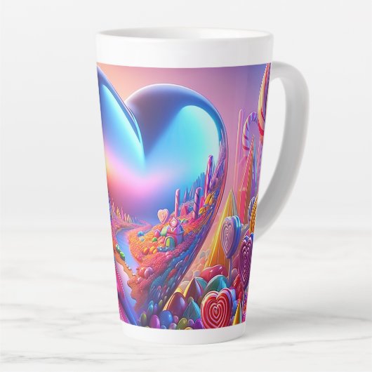 Candyland Pinball Heart Tasse (Thumbnail Test) (Rechte Ecke)