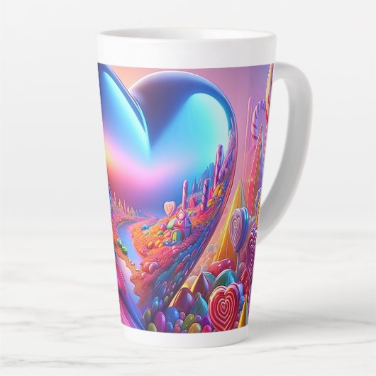 Candyland Pinball Herz Tasse (Rechte Ecke)
