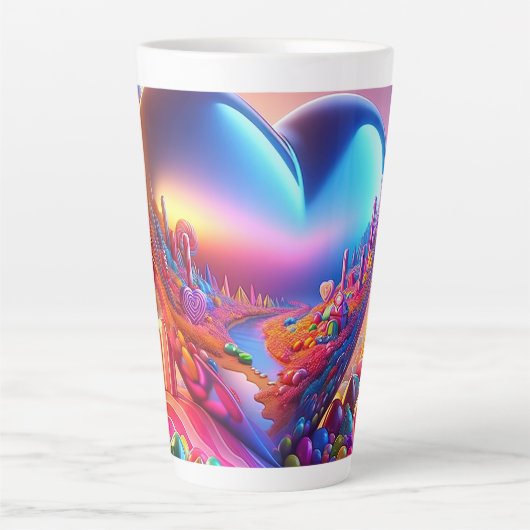 Candyland Pinball Herz Tasse (Vorderseite)
