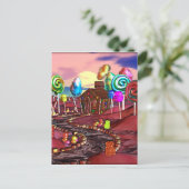 Candyland Postkarte (Stehend Vorderseite)