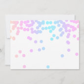 Candyland Sweet Celebration Girl Niedliches Bild Einladung (Rückseite)