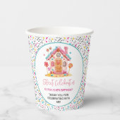 Candyland Sweet Celebration Kindergeburtstag Party Pappbecher (Vorderseite)