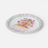 Candyland Sweet Celebration Kindergeburtstag Party Pappteller (Schrägansicht)