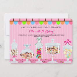 Candyland Sweet Shoppe Geburtstagseinladungen Einladung