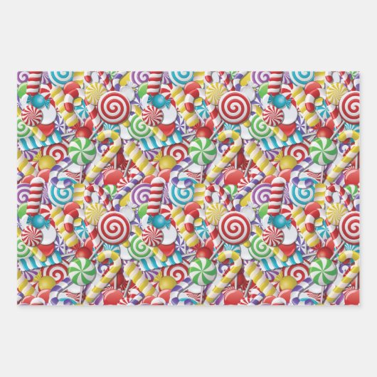 Candyland Trio Geschenkpapier Set (Vorderseite 2)