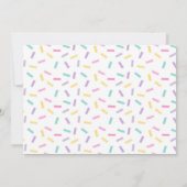 Candyland und Eiscreme 1. Geburtstag Einladung (Rückseite)