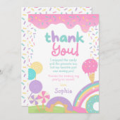 Candyland und Eiscreme vollständig anpassbar Einladung (Vorne/Hinten)