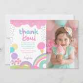 Candyland und Eiscreme vollständig anpassbar Einladung (Vorderseite)