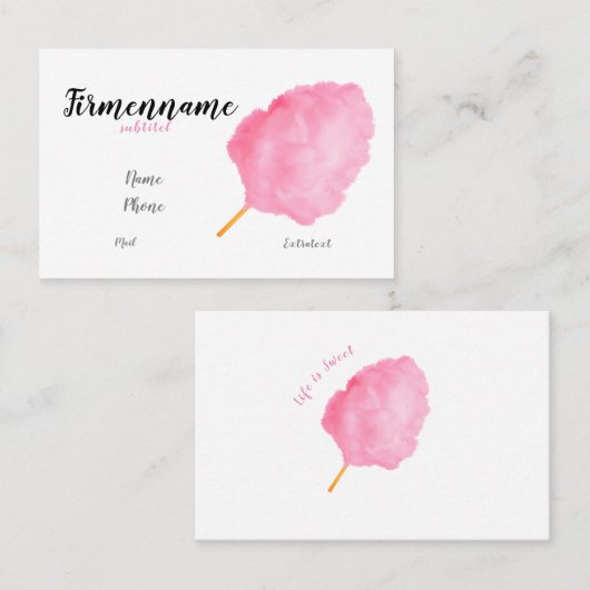 Candyland Visitenkarte (Vorne/Hinten)