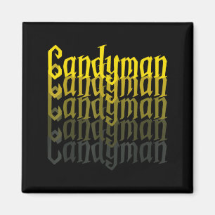 Candyman Rückwärts Spiegel Halloween Kostüm Lustig Magnet