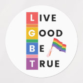 CandyOwl LGBT Stickers Etiketten (Design 1)