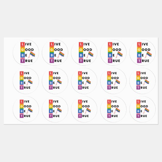 CandyOwl LGBT Stickers Etiketten (Blatt)