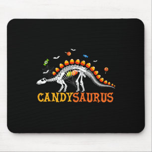 Candysaurus Candy Corn Dinosaur Skeleton Happy Hal Mousepad