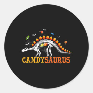 Candysaurus Candy Corn Dinosaur Skelett Glückliche Runder Aufkleber