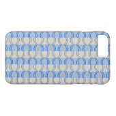 Candystripe Blau auf lagertan Case-Mate iPhone Hülle (Rückseite (Horizontal))