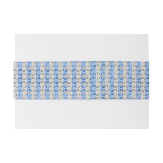 Candystripe Blau auf lagertan Einladungsbanderole (Rückseitenbeispiel)