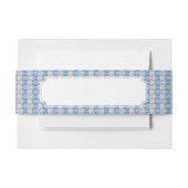 Candystripe Blau auf lagertan Einladungsbanderole (Vorderseite Beispiel)