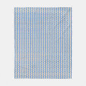Candystripe Blau auf lagertan Fleecedecke (Vorderseite)