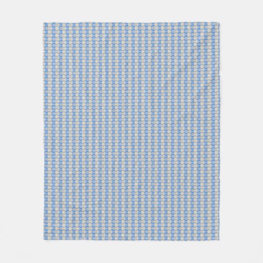 Candystripe Blau auf lagertan Fleecedecke (Vorderseite)