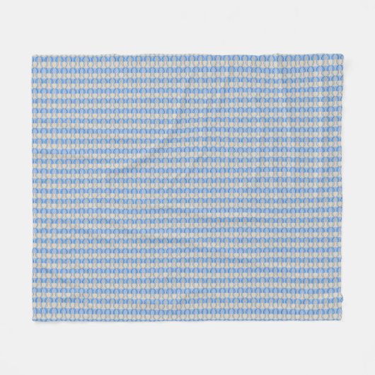 Candystripe Blau auf lagertan Fleecedecke (Vorderseite (Horizontal))
