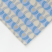 Candystripe Blau auf lagertan Fleecedecke (Ecke)