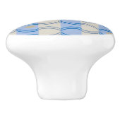 Candystripe Blau auf lagertan Keramikknauf (Seitenansicht)