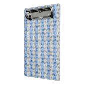 Candystripe Blau auf lagertan Mini Klemmbrett (Gewinkelt2)