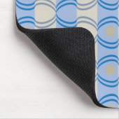 Candystripe Blau auf lagertan Mousepad (Ecke)